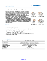 Thumbnail of document Data Sheet - PCC-SMP Circuit Board Mountable Thermocouple Connectors